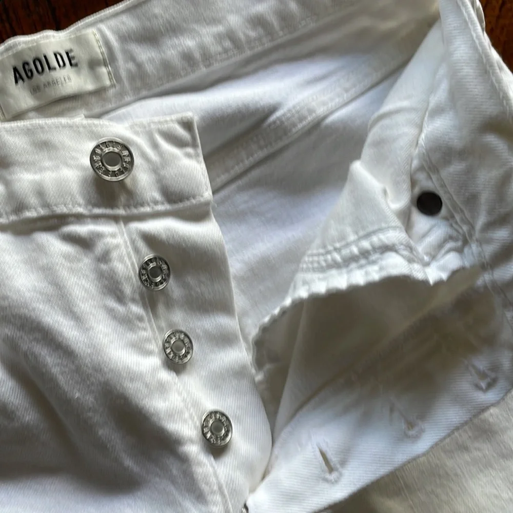 Agolde White Denim Jeans